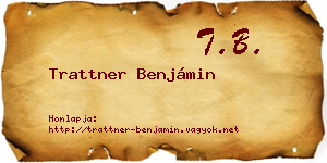 Trattner Benjámin névjegykártya